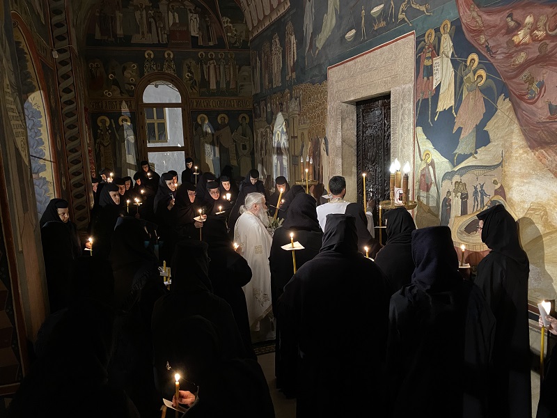 Frescă restaurată - Mănăstirea Tismana